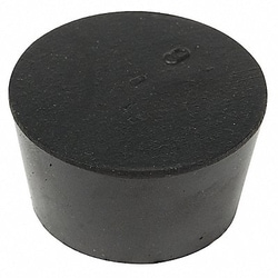 Grainger Stopper Sz 8 33 mm BDia Black 0 PK12