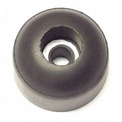 Grainger Bumper 13/16 in Black Rubber PK10