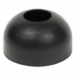 Grainger Bumper 1-3/32 in Black Rubber PK10