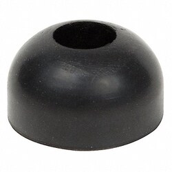 Grainger Bumper 1-3/32 in Black Rubber PK10