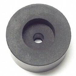 Grainger Bumper 3/4 in Black Rubber PK25