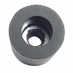 Grainger Bumper 13/16 in Black Rubber PK10