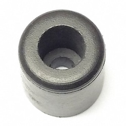 Grainger Bumper 15/32 in Black Rubber PK10