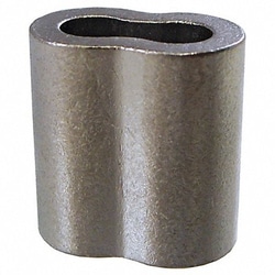 Grainger Wire Rope Oval Sleeve 7/16 in Copper
