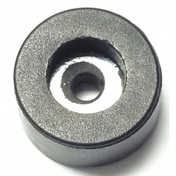 Grainger Bumper 1/2 in Black Rubber PK50