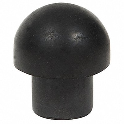 Grainger Bumper 5/8 in Black Rubber PK100