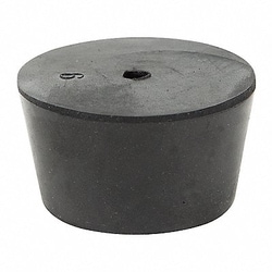 Grainger Stopper Sz 6 26 mm BDia Black 0 PK20