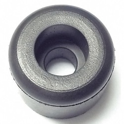 Grainger Bumper 5/8 in Black Rubber PK25