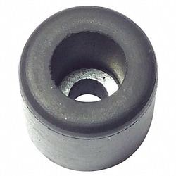 Grainger Bumper 15/32 in Black Rubber PK10