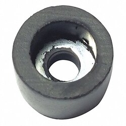 Grainger Bumper 9/16 in Black Rubber PK25