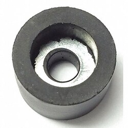 Grainger Bumper 9/16 in Black Rubber PK25