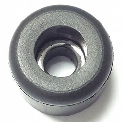 Grainger Bumper 5/8 in Black Rubber PK25