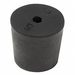 Grainger&nbsp;Stopper Sz 5 23 mm BDia Black 0 PK25