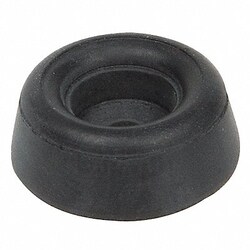 Grainger Bumper 3/4 in Black Rubber PK25