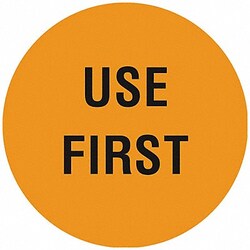 Grainger&nbsp;D6073 Inventory Control Label Orange PK1000