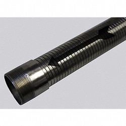 Grainger Metal Hose 2-1/2 ID x 10 ft.L, Quantity: Each of 1