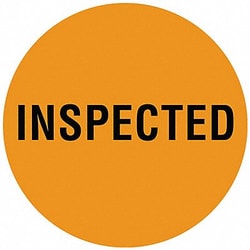Grainger D6075 Inventory Control Label Orange PK1000, Quantity: Pack of