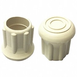 Grainger&nbsp;Protective Leg Tip SlipOn Rd 47/64 PK25