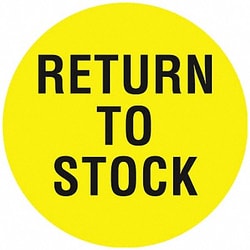 Grainger&nbsp;D6077 Inventory Control Label Yellow PK1000