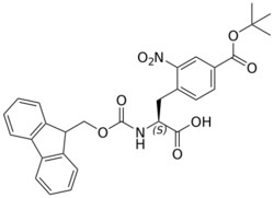 STA PHARMACEUTICAL US LLC&nbsp;Fmoc-L-Phe(2NO2-4COOtBu)-OH | 50 g | InChIKey MGPYPEOWAVEJNL-DEOSSOPVSA-N | MW 532.549