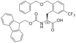 STA PHARMACEUTICAL US LLC&nbsp;Fmoc-L-Phe(2CH2OBn-5CF3)-OH | 25 g | InChIKey QGLGGQAWVDGNNY-PMERELPUSA-N | MW 575.584
