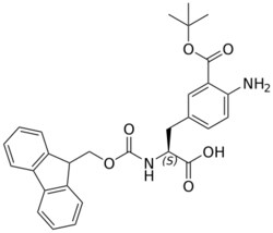 STA PHARMACEUTICAL US LLC&nbsp;Fmoc-L-Phe(3COOtBu-4NH2)-OH | 5 g | InChIKey OIQBWAHRIIKJKV-VWLOTQADSA-N | MW 502.567