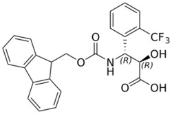 STA PHARMACEUTICAL US LLC&nbsp;(2R,3R)-3-({[(9H-fluoren-9-yl)methoxy]carbonyl}amino)-2-hydroxy-3-[2-(trifluoromethyl)phenyl]propanoic acid | 50 g | CAS 1217682-40-0 | InChIKey VTZSCIBZLDKSIY-FGZHOGPDSA-N