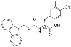 STA PHARMACEUTICAL US LLC&nbsp;Fmoc-L-Phe(3Me-4CN)-OH | 25 g | CAS 2349607-05-0 | InChIKey QOGGXCZFPPYCFW-DEOSSOPVSA-N