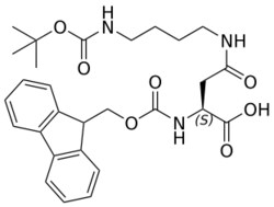 STA PHARMACEUTICAL US LLC&nbsp;N-alpha-Fmoc-L-aspartyl-gamma-(4-aminobutyl) carbamic acid tert-butyl ester | 25 g | CAS 710326-47-9 | InChIKey MFXYCKBKTMYWDT-QHCPKHFHSA-N