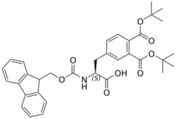 STA PHARMACEUTICAL US LLC&nbsp;Fmoc-L-Phe(3,4-DiCOOtBu)-OH | 5 g | InChIKey SQDRQTHGWBCXQI-NDEPHWFRSA-N | MW 587.669