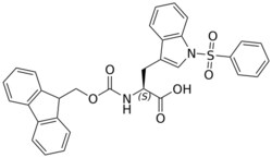 STA PHARMACEUTICAL US LLC&nbsp;Fmoc-L-Trp(1-PhSO2)-OH | 50 g | InChIKey PAPKICDURIYILP-LJAQVGFWSA-N | MW 566.628