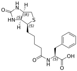 STA PHARMACEUTICAL US LLC&nbsp;N-biotinyl-L-phenylalanine | 25 g | CAS 231280-26-5 | InChIKey MCMKASCMNHIQTP-JKQORVJESA-N