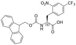 STA PHARMACEUTICAL US LLC&nbsp;Fmoc-L-Phe(2NO2-4CF3)-OH | 25 g | CAS 2349316-74-9 | InChIKey XOROSTNIJVKXKX-NRFANRHFSA-N