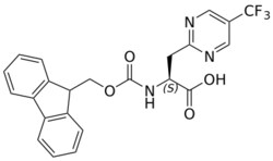 STA PHARMACEUTICAL US LLC&nbsp;Fmoc-L-2-Pyrimidine(5CF3)-OH | 10 g | InChIKey FMGDUAKGAWOTSL-IBGZPJMESA-N | MW 457.409