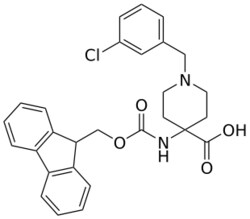 STA PHARMACEUTICAL US LLC&nbsp;4-(Fmoc-amino)-1-(3-Cl-benzyl)-4-carboxypiperidine | 100 g | CAS 916421-89-1 | MDL MFCD08751579