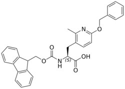 STA PHARMACEUTICAL US LLC&nbsp;Fmoc-L-3-Pal(2Me-6OBn)-OH | 25 g | InChIKey IOOZVFSURHXKME-NDEPHWFRSA-N | MW 508.574