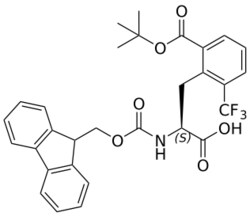 STA PHARMACEUTICAL US LLC&nbsp;Fmoc-L-Phe(2CF3-6COOtBu)-OH | 25 g | InChIKey PYEBQCGKTZWEJS-VWLOTQADSA-N | MW 555.55