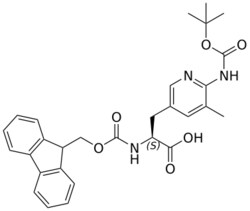 STA PHARMACEUTICAL US LLC&nbsp;Fmoc-L-5-Pal(2NHBoc-3Me)-OH | 100 g | InChIKey IUAADWRIBAFHHV-DEOSSOPVSA-N | MW 517.582