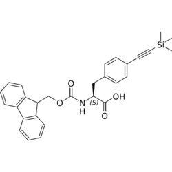 STA PHARMACEUTICAL US LLC&nbsp;(S)-2-((((9H-fluoren-9-yl)methoxy)carbonyl)amino)-3-(4-((trimethylsilyl)ethynyl)phenyl)propanoic acid | 25 g | CAS 1042986-89-9 | InChIKey RGMHBPPFHWAEPV-MHZLTWQESA-N