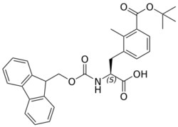 STA PHARMACEUTICAL US LLC&nbsp;Fmoc-L-Phe(2Me-3COOtBu)-OH | 5 g | InChIKey BDJNGHMBWHPXJY-SANMLTNESA-N | MW 501.579