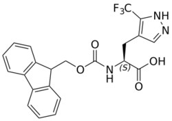 STA PHARMACEUTICAL US LLC&nbsp;Fmoc-L-4-pyrazole(3-CF3)-OH | 5 g | CAS 2350015-61-9 | InChIKey AKVWMKVCCWCNFB-SFHVURJKSA-N