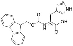 STA PHARMACEUTICAL US LLC&nbsp;Fmoc-L-4-Pyrazole-OH | 5 g | InChIKey HKWCJPYITABYOM-IBGZPJMESA-N | MW 377.4