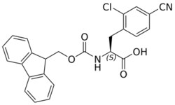 STA PHARMACEUTICAL US LLC&nbsp;Fmoc-L-Phe(2Cl-4CN)-OH | 50 g | InChIKey BCQLZJHSHYXZAK-QHCPKHFHSA-N | MW 446.887