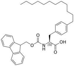 STA PHARMACEUTICAL US LLC&nbsp;(S)-2-((((9H-fluoren-9-yl)methoxy)carbonyl)amino)-3-(4-dodecylphenyl)propanoic acid | 1 g | InChIKey DXPMFIVQZHWVKO-UMSFTDKQSA-N | MW 555.759