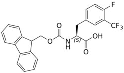 STA PHARMACEUTICAL US LLC&nbsp;Fmoc-L-Phe(3CF3-4F)-OH | 25 g | InChIKey LCNGFSOUZWKEGI-QFIPXVFZSA-N | MW 473.424