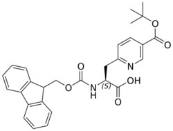 STA PHARMACEUTICAL US LLC&nbsp;Fmoc-L-2-Pal(5-COOtBu)-OH | 5 g | InChIKey BPIMNLDFXBGERN-DEOSSOPVSA-N | MW 488.54