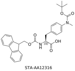 STA PHARMACEUTICAL US LLC&nbsp;Fmoc-L-Phe-4-N(Me,Boc)-OH | 25 g | InChIKey DOSKBAJCXNDHLS-SANMLTNESA-N | MW 516.594