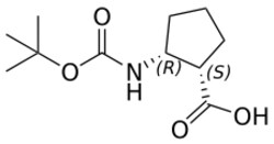 STA PHARMACEUTICAL US LLC&nbsp;(1S,2R)-2-(Boc-amino)cyclopentanecarboxylic Acid | 25 g | CAS 137170-89-9 | InChIKey BUEPEVBYNBQNED-JGVFFNPUSA-N