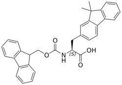 STA PHARMACEUTICAL US LLC&nbsp;(S)-2-((((9H-fluoren-9-yl)methoxy)carbonyl)amino)-3-(9,9-dimethyl-9H-fluoren-2-yl)propanoic acid | 10 g | InChIKey HDMNPSUROAWIMX-PMERELPUSA-N | MW 503.598