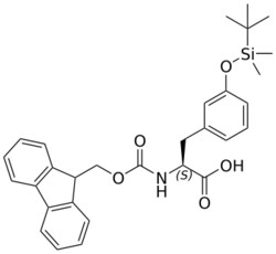 STA PHARMACEUTICAL US LLC&nbsp;Fmoc-L-Phe(3-OTBS)-OH | 1 g | InChIKey JXBFJZZPKVGREO-MHZLTWQESA-N | MW 517.697